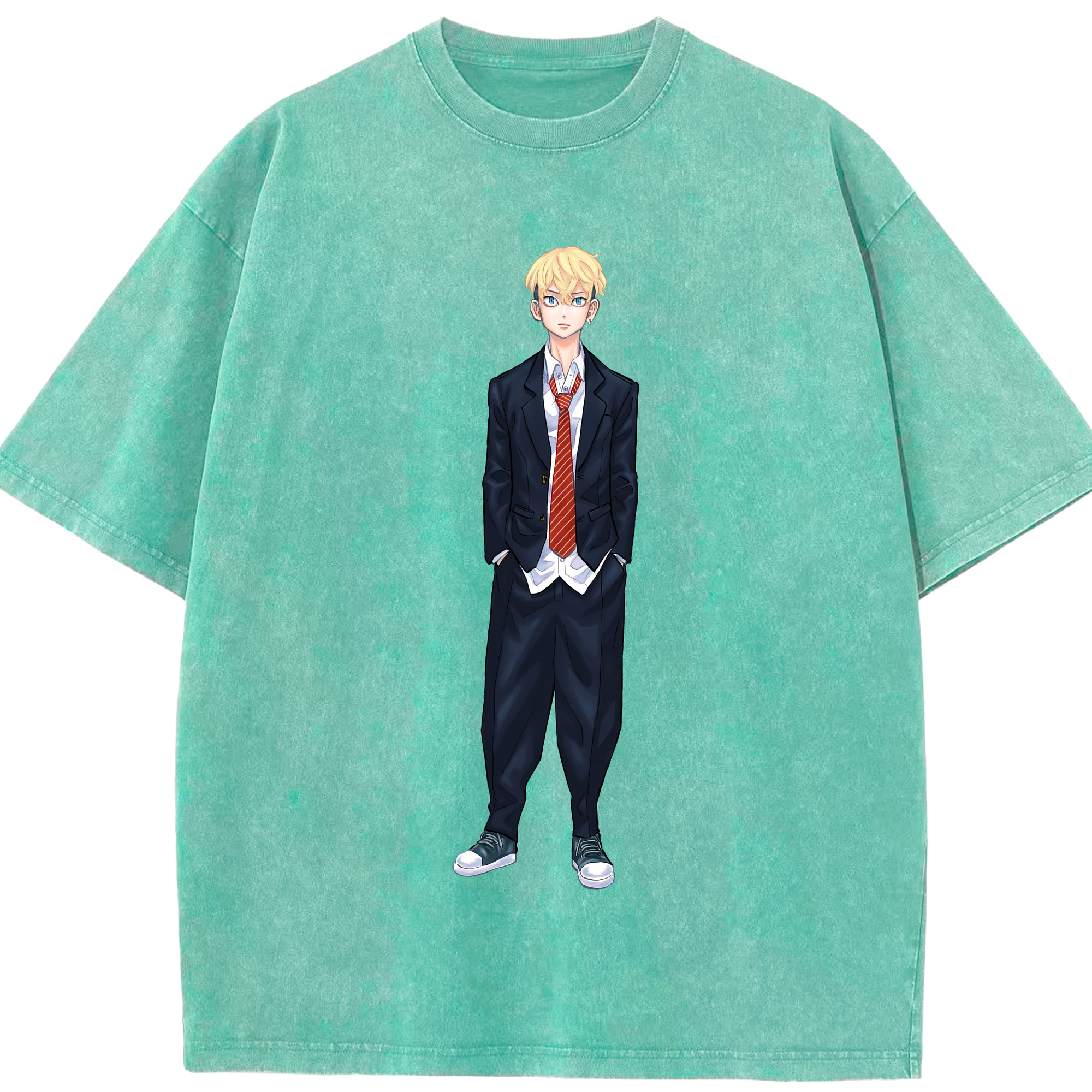 （画像用） 東京リベンジャーズ Tokyo Revengers 綿100% ヴィンテージ風 半袖Tシャツ（フロントプリント）